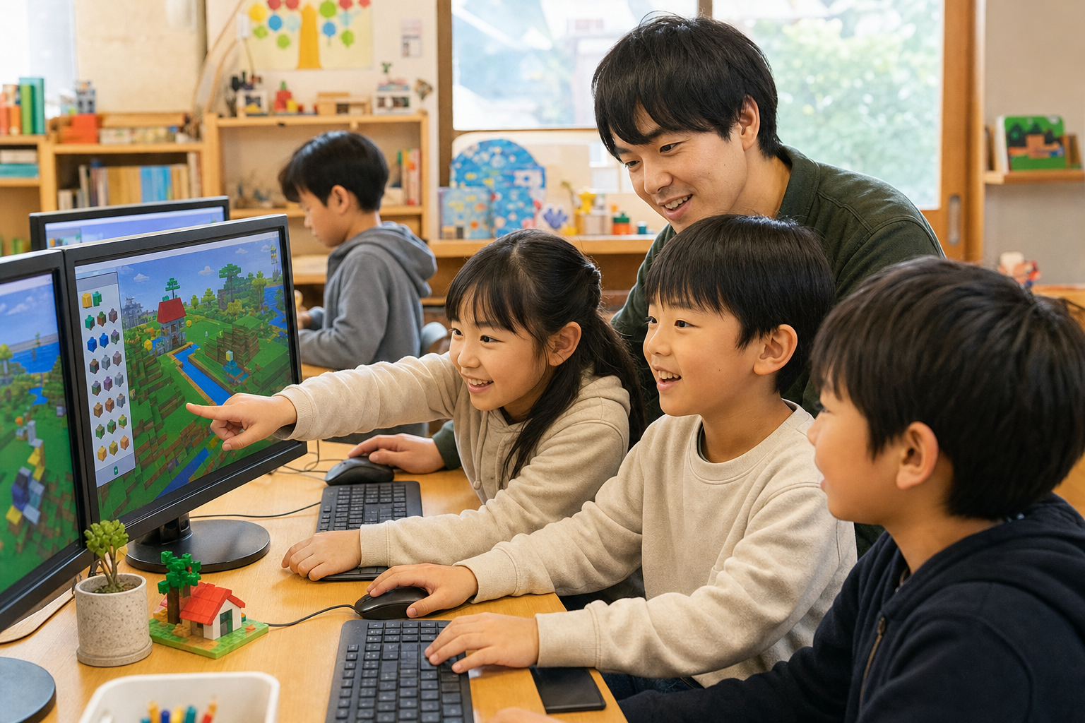 プログラミングを学ぶ子ども